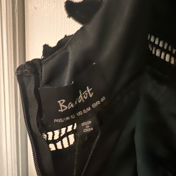 NWT Black Lace Floral Dress - Picture 6 of 6